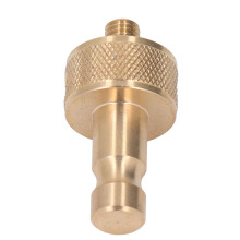 Prism Pole Adapter M8 Stecker Gewinde Kupfer überzogen Prism Adapter für Stativbeobachtung Pier Basis Zentrierstange