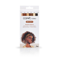 Feutre alcolico - Copic - Ciao - Tinte per il ritratto 2 - 5 colori della pelle - 1 multiliner