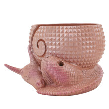 Resin Dragon & Egg Yarn Bowl - Copper Color, 16x23.5cm for Crocheting & Knitting