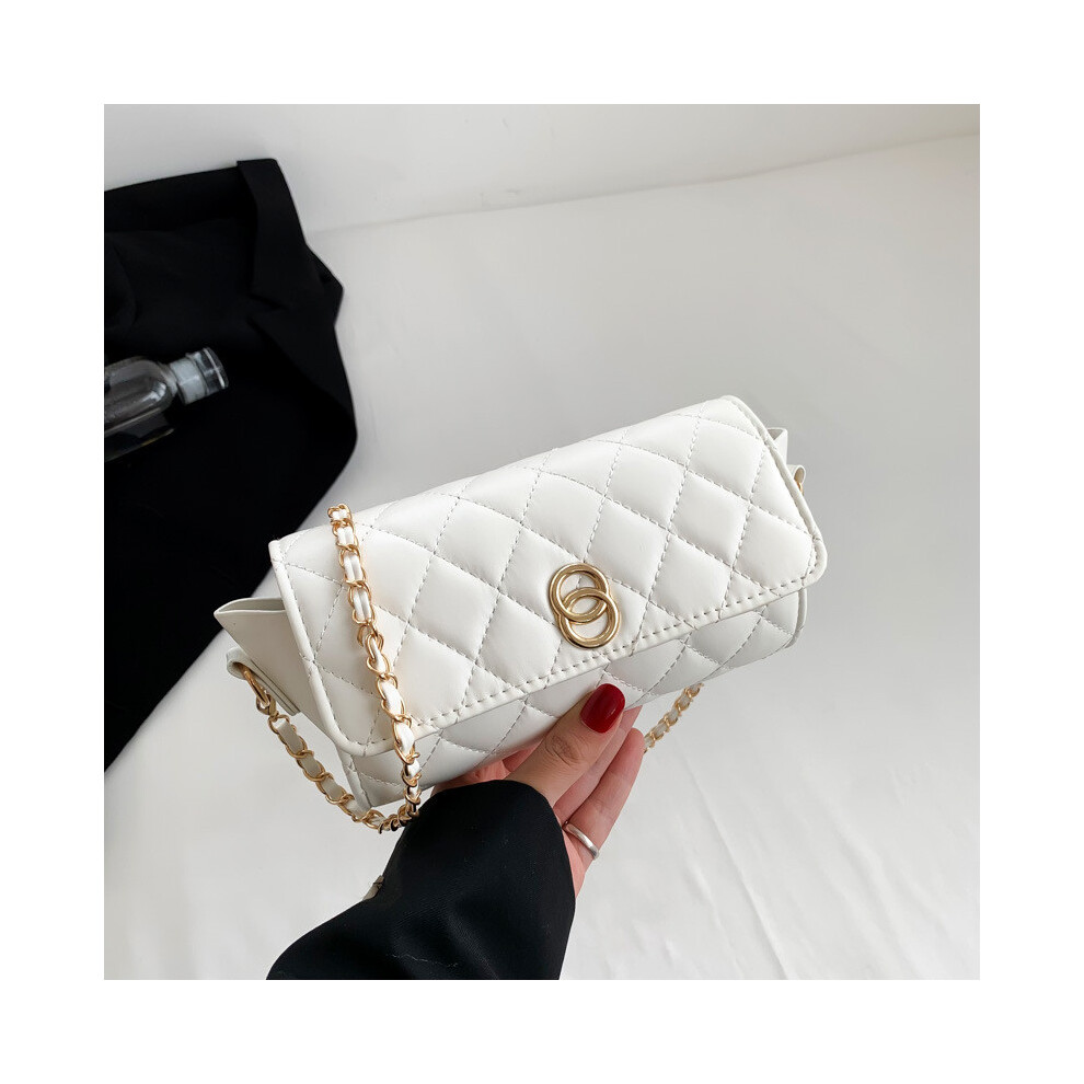 (White) Trendy Womens Eyecatching Small Square Bag For Everyday Use With Shoulder Comfortable Strap-image-OPC-PJ9G8TH-NEW