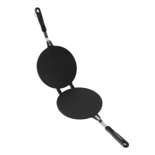 8.7in Máquina para hacer conos de waffle, 33.16oz, Color: Plateado