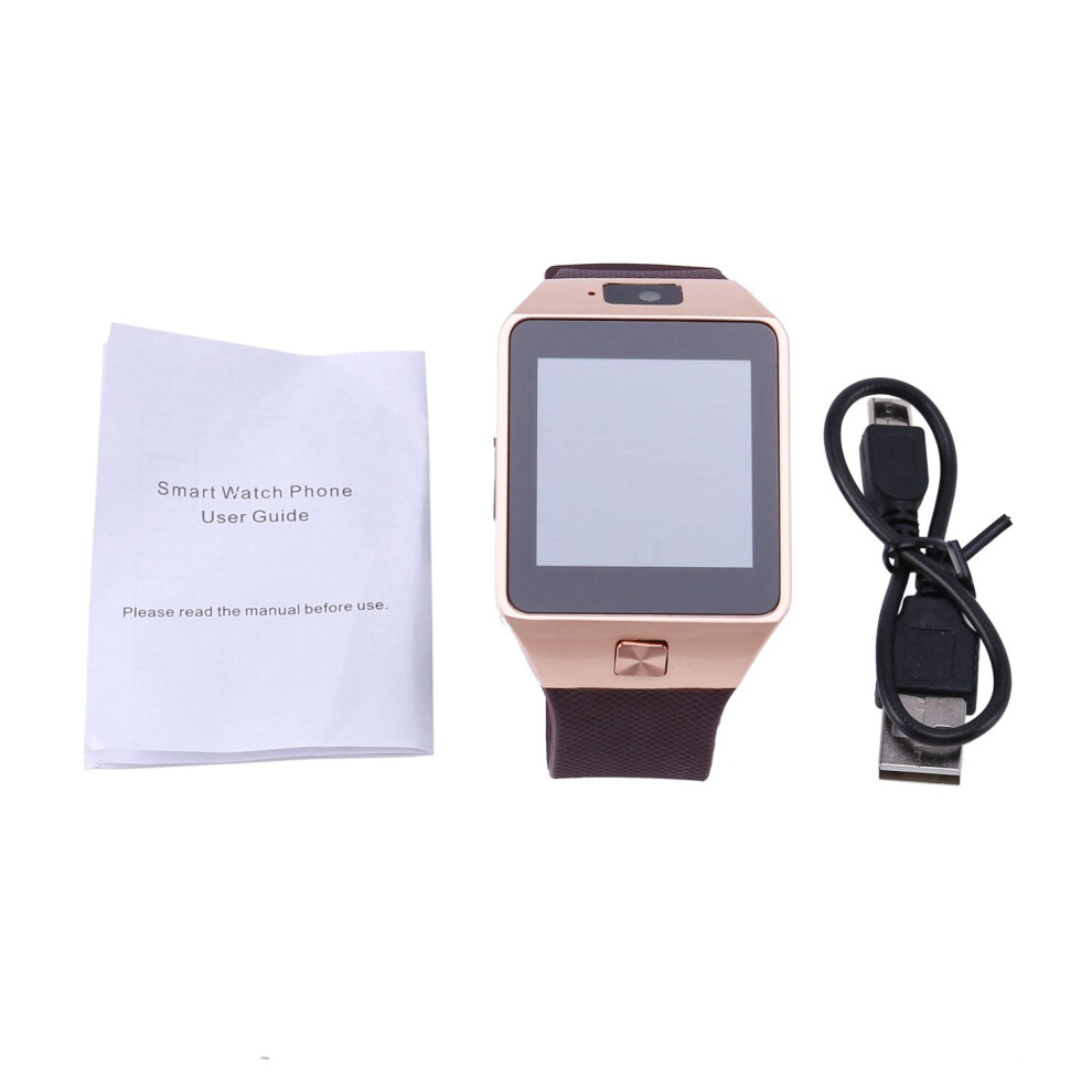 Dz09 Bluetooth Smart Watch Gsm Sim For Androi Gold 4854188158680