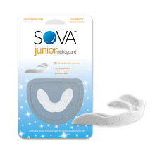 SOVA Junior Night Guard  Snow White - 1.6mm Thin - Custom-Molded Fit - Protects Against Nighttime Teeth Grinding & Clenching - FSA/HSA Eligible -