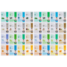 Dermal 32 Combo Pack Collagen Essenz Koreanische Gesichtsmaske - Feuchtigkeits- und beruhigende Gesichtsmaske mit Panthenol - Hypoallergene Selbs