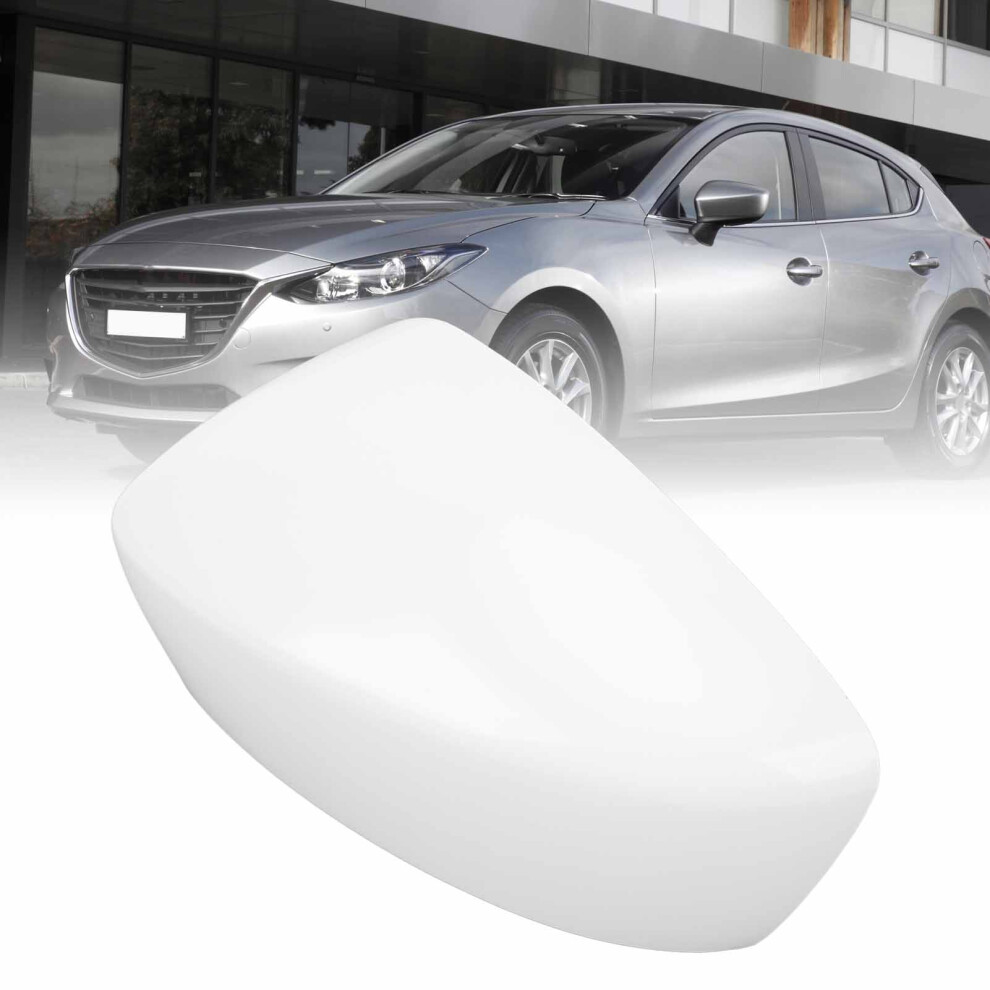 Unpainted Abs Side Mirror Cover For 3 Axela M3 2014-2016 White 6921330947909