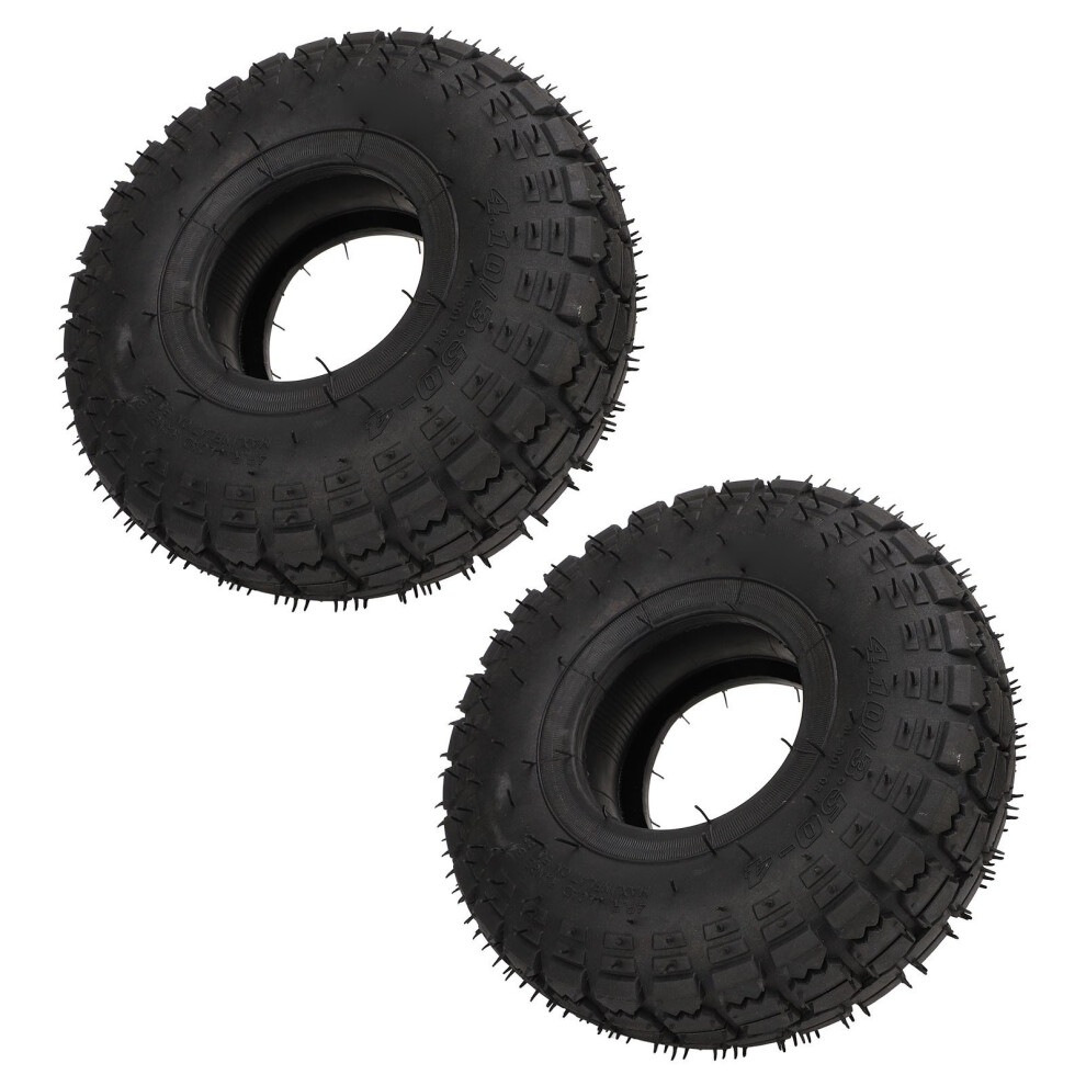 2 Sets Tire & Tube 4.10/3.50-4, 4In Tr87 Bent Stem 8041330950988