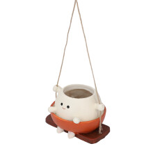 Vaso portapiante Swing Face - resina, 12,7118,5 cm