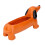 Dackel-Sukkulententopf 21x6x9 cm Harz-Topf 1