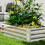 Outsunny Outsunny Raised Garden Bed Elevated Planter Box for Flowers Silver 8