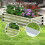 Outsunny Outsunny Raised Garden Bed Elevated Planter Box for Flowers Silver 7