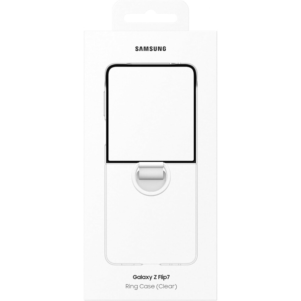 Samsung Galaxy Z Flip 7 6.9" Case With Ring - Ef-Qf766ctegww Clear