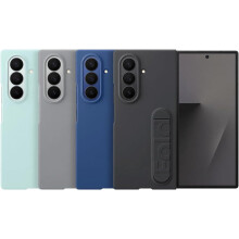 Custodia e cover in silicone nera per Samsung Galaxy Z Fold 7 con pellicola.