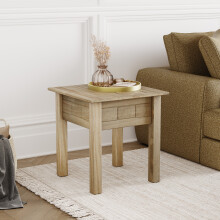 Panama Side Table Lamp End Table Solid Pine