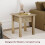 Vida Designs Panama Side Table Lamp End Table Solid Pine 4