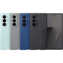 Custodia e cover per telefono mobile Samsung Pack in silicone con supporto Grigio e pellicola per Galaxy Z Fold 7