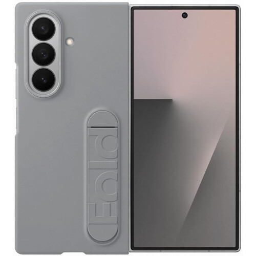 Samsung Capa e estojo para celular Samsung Pack em silicone com suporte Cinza e película para Galaxy Z Fold 7 1