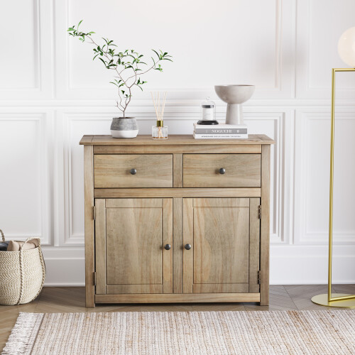 Vida Designs Panama 2 Door 2 Drawer Sideboard Cupboard Pine Wood 1