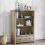 Vida Designs Panama 1 Drawer Bookcase Solid Pine Oak Finish 1