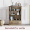 Vida Designs Panama 1 Drawer Bookcase Solid Pine Oak Finish 4
