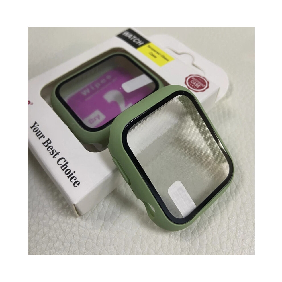 (Mint, For Apple Watch 44Mm) For Apple Watch Series 7 6 5 4 Se S8 Iwatch Matte Protective Screen Cover Case Hot 4069369110962