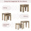 Vida Designs Panama Nest of Tables (Set of 2) – Solid Pine, Oak Finish, Space-Saving Design | Code 333329 4