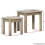 Vida Designs Panama Nest of Tables (Set of 2) – Solid Pine, Oak Finish, Space-Saving Design | Code 333329 6