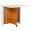 Homcom HOMCOM Folding Dining Table Mobile Writing Desk w/ Casters Teak Colour, White 9
