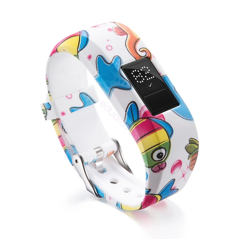 (Fish, L) Replacement Band Junior Buckle Strap Secure Wristband For Garmin Vivofit 3 JR2-image-OPC-PJ9GGRN-NEW