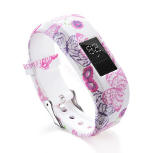 (Butterfly, L) Replacement Band Junior Buckle Strap Secure Wristband For Garmin Vivofit 3 JR2 New