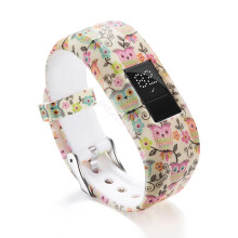 (Owl, L) Replacement Band Junior Buckle Strap Secure Wristband For Garmin Vivofit 3 JR2 New