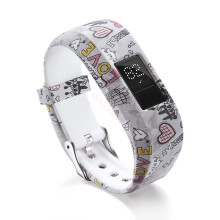 (Love, S) Replacement Band Junior Buckle Strap Secure Wristband For Garmin Vivofit 3 JR2 New