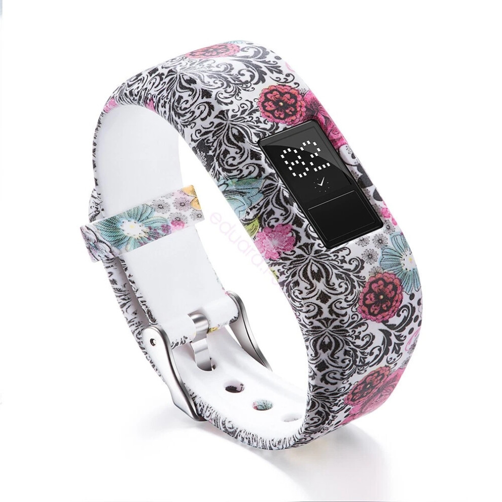 (Stick flower, S) Replacement Band Junior Buckle Strap Secure Wristband For Garmin Vivofit 3 JR2 Hot-image-OPC-PJ9GGYJ-NEW