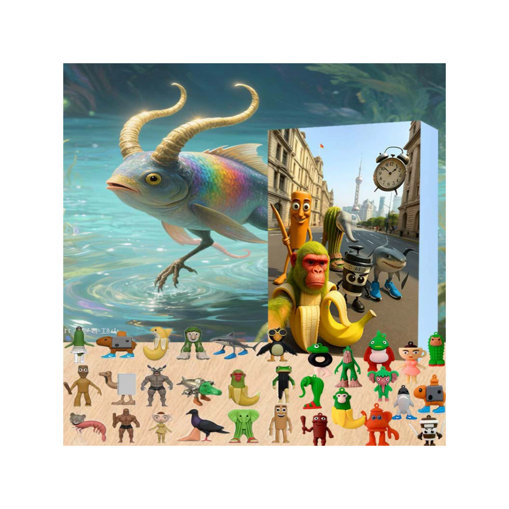 Brainrot Italian Al 24 Days Countdown Advent Calendar