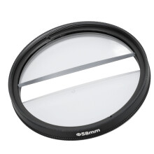 58mm Doppel-Halbmond-Zentrum-Split-Diopter-Filter