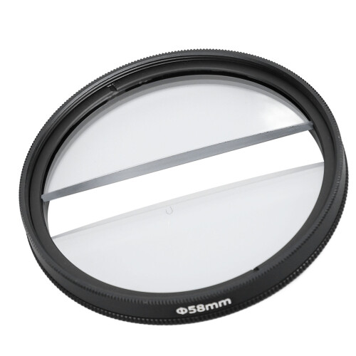58mm Doppel-Halbmond-Zentrum-Split-Diopter-Filter