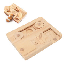 Guinea Schwein Futter Spielzeug Holz Kleine Haustiere Interaktive Hide Treats Spielzeug für Kaninchen Bunny Chinchillas Gerbils