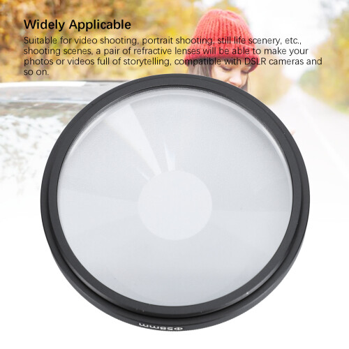 55mm Swirl Halo Objektivfilter Optisches Glas Adapter 2