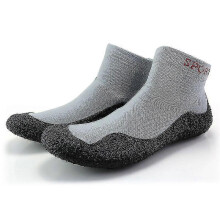 (Light Gray, 37) Footwear For Sports Travels Mens Womens Non-slip Barefoot Socks Shoes Fitness Beach Shoes Lightweight