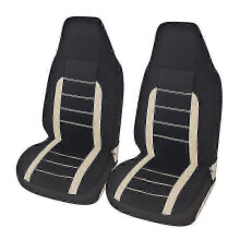 (beige) Auto Car Front Seat Covers Bucket Seat Cover Seat Protectors Universal Fit Seat Covers For Sedan