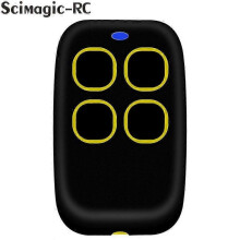 (yellow) Ecostar Rsz1 Rsc2 Rse2 Garage Remote Control 4 Buttons 433mhz High Quality Ecostar Remote Control Gate Garage Door Command