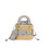 (Grey, Small) One-shoulder straw crossbody versatile handbag 1