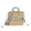 (Grey, Large) One-shoulder straw crossbody versatile handbag 1