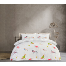 (Single) Reversible Pooches in Jumpers Duvet Set - Natural
