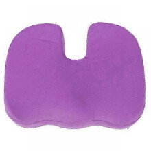 (Purple) Gel Orthopedic Memory Cushion Foam U Coccyx Travel Seat Massage Car Office Chair Protect Healthy Sitting Breathable Pillows