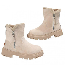 (Khaki, 38) Women's Large Size Snow Boots Lightweight Round Toe Platform Snow Shoes