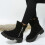 (Black, 41) Women's Large Size Snow Boots Lightweight Round Toe Platform Snow Shoes 3