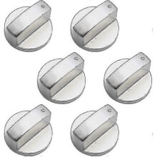 6 Pieces Universal Metal Control Knobs Gas Stove Knob 6mm Universal Control Knobs Stove Knob Compatible with Gas Stove Cooker Oven Hob