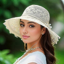 (beige)Washable Breathable Foldable Hat, Women's Fashion Hollow Sun Hat Large Brimmed Beach Hat | Fruugo Au
