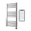 (400mm W x 800mm H) Chrome Electric Smart WiFi Controlled Heated Towel Rail Flat 7 Day Programmable Timer App Compatibility 1
