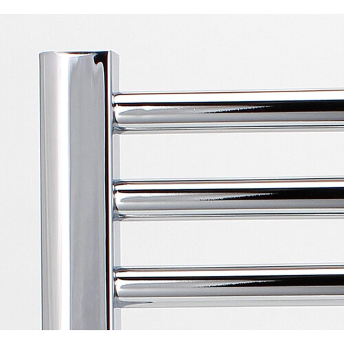 (400mm W x 800mm H) Chrome Electric Smart WiFi Controlled Heated Towel Rail Flat 7 Day Programmable Timer App Compatibility 2